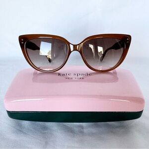 Kate Spade Brown Cat-Eye Sunglasses